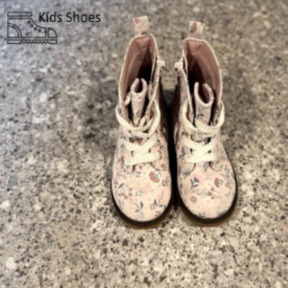 Cat & Jack Floral Print Boots - Toddler Girl - Size 9C 🌸 - Picture 1 of 8